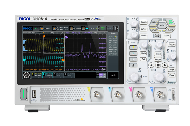 DHO800超便攜經濟型高分辨率示波器